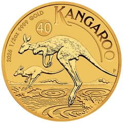 Pièce Kangourou Or 1/2 Once 206