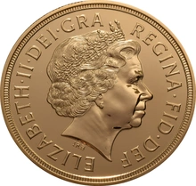 Pièce Quintuple Souverain Or 2000