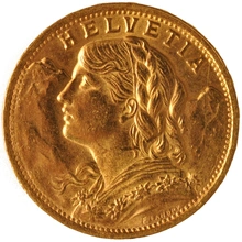 Pièce 20 Francs Or Suisse