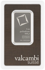 Lingot de Palladium 1 Once Valcambi