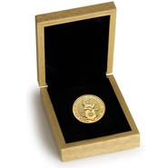 Collection Royal Mint Queen's Beasts en or de 1 once - Le Lion Blanc de Mortimer en coffret