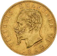 Pièce 20 Lire Or Italienne Emmanuel II