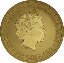 Pièce d'or Oiseau de paradis australien 2018 de 1 once