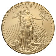 Pièce 50 Dollars Or American Eagle 1 Once 2019