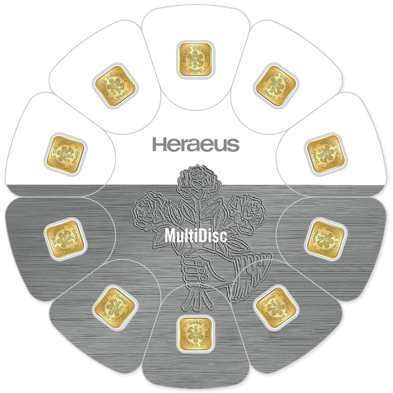 Lingots d'Or 10g (1g x 10) Multidisque Heraeus