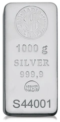 Lingot d'Argent 1Kg Nadir