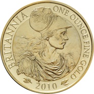 Britannia en or de 1 once "de profil" - 2010