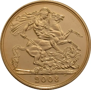 Pièce Souverain Or 2008