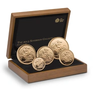Ecrin de Collection de 5 Souverains Or 2013