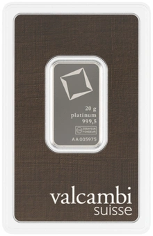 Lingot de Platine 20g Valcambi