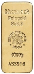Lingot d'Or 1 Kilo Heraeus