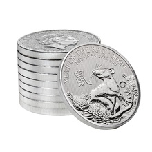 Royal Mint Lunar 1 Once Argent 2020 Année du Rat
