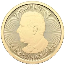 Pièce Maple Leaf Or 1/4 Once 2024