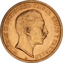 10 Mark Allemands en or- Wilhelm II 1890 - 1912