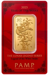 Lingot d'Or 1 Once Pamp 2025 Année du Serpent