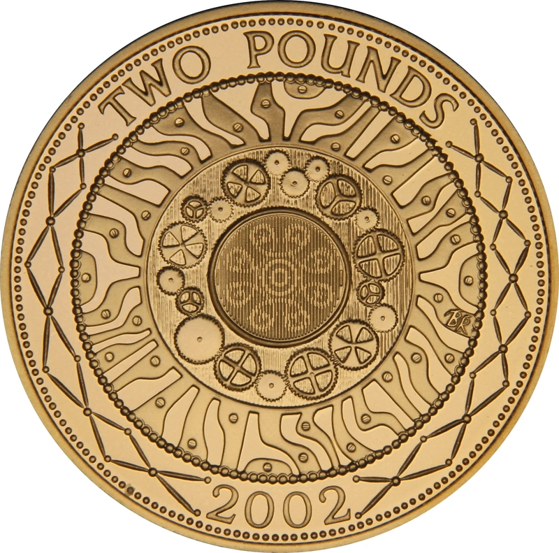 Pièce d'or de 2 livres sterling de 2002 (double souverain) Technologies