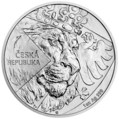 Pièce Lion Tchèque Argent 1 Once 2024