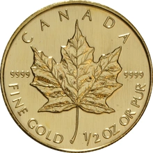 Pièce Maple Leaf Or 1/2 Once Notre Choix