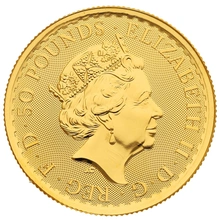 Pièce Britannia Or 1/2 Once 2023 Elisabeth II