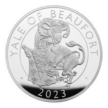 2023 Yale of Beaufort - Pièce d'argent de 1 kg Tudor Beasts Proof en boîte