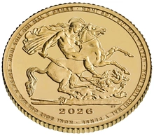 Pièce Quart Souverain Or 2026