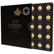 Pièces Maplegram Or 25 x 1g 2025
