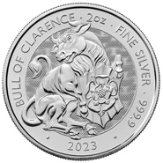 Taureau de Clarence - Collection Tudor Beasts - Pièce d'argent de 2 onces 2023