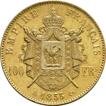 Pièce 100 Francs Or Napoléon III Tête Nue