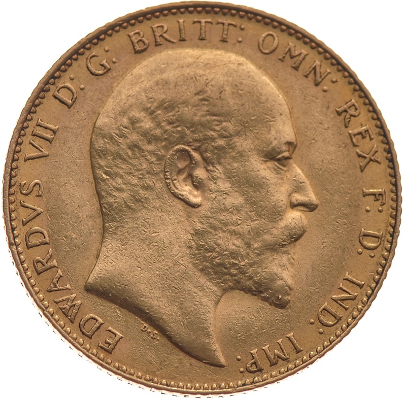 1908 Gold Sovereign - King Edward VII - C