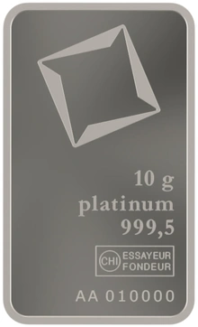 Lingot de Platine 10g Valcambi