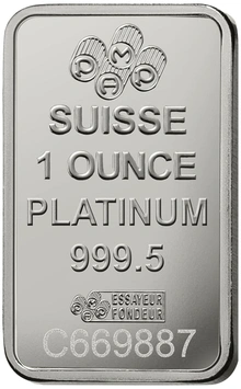 Lingot de Platine 1 Once Pamp