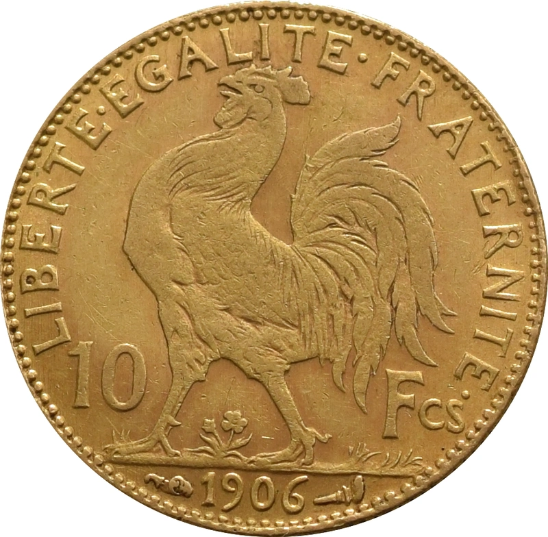 Pièce 10 Francs Or Marianne Coq