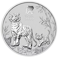 Pièce Perth Mint Lunar Argent 1 Once 2022 Année du Tigre