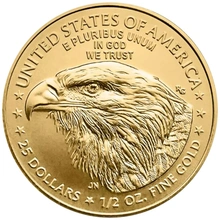 Pièce American Eagle Or 1/2 once 2024