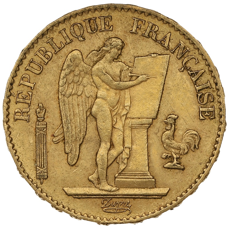 20 Francs Or Génie 3ème République 1886 A