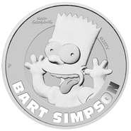 Pièce en argent d'1 once Bart Simpson - Tuvalu 2022