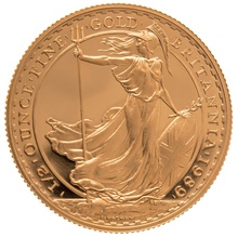 Britannia Or 1/2 Once 1989 (Finition Particulière)