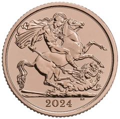 Pièce Demi Souverain Or 2024