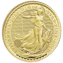 Pièce Britannia Or 1/4 Once 2026