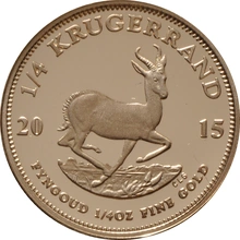 Pièce Krugerrand Or 1/4 Once 2015 BE en Boîte