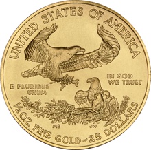 Eagle en or de 1/2 once - 2018
