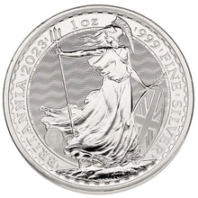 Pièce Britannia Argent 1 Once 2023 Elisabeth II