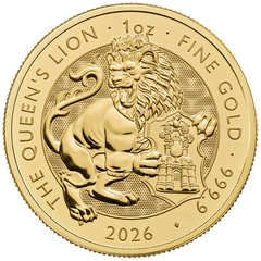 2026 Queen's Beast - Pièces d'or 1oz