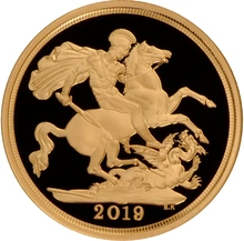 Ecrin de Collection Avec Souverain Or 2019