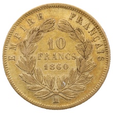 10 Francs Or Napoléon III Tête Nue Notre Choix (1854-1860)