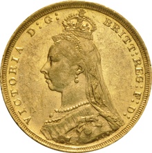 Souverain Or 1888 Victoria Tête Jubilée (S)