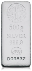 Lingot d'Argent 500g Nadir