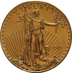 Pièce 50 Dollars Or American Eagle 1 Once 2010