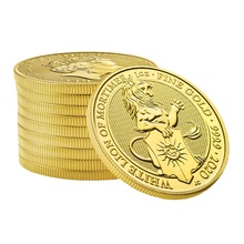 Royal Mint Queen's Beasts Or 1 Once 2020 le Lion Blanc de Mortimer