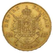 Pièce 100 Francs Or Napoléon III Tête Laurée